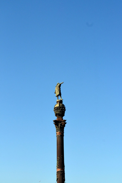 Columbus emlékmű Barcelona Spanyolország - Fotó, kép