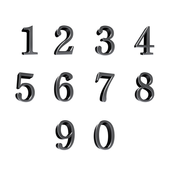 Number from 0 to 9 - Photo, image