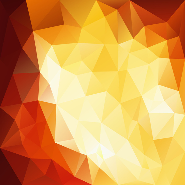 Векторный многоугольный фон - треугольная конструкция в огненных цветах - оранжевый, желтый
 - Вектор,изображение