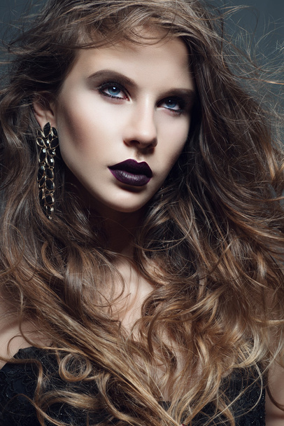 girl with Gothic style make up - Foto, Imagen