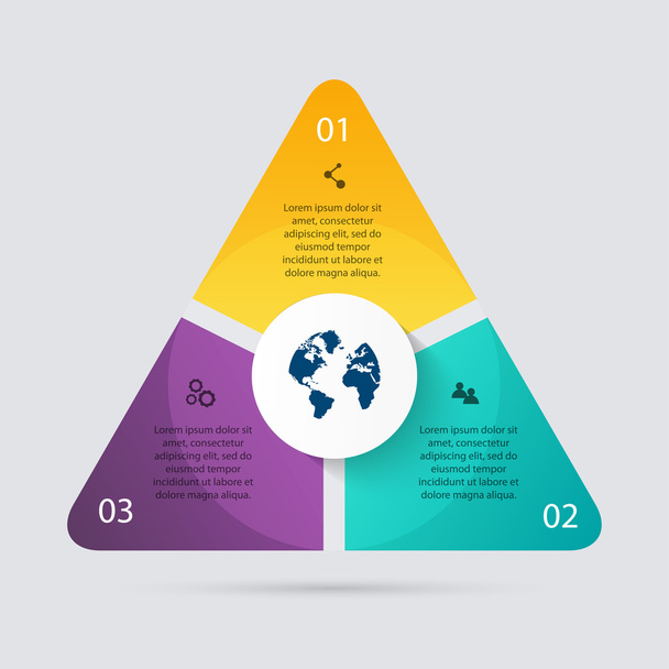 infographics for business presentations - Вектор, зображення