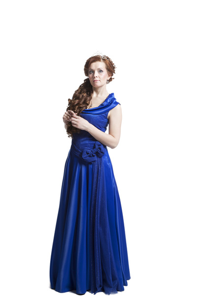 woman in blue dress - Photo, Image