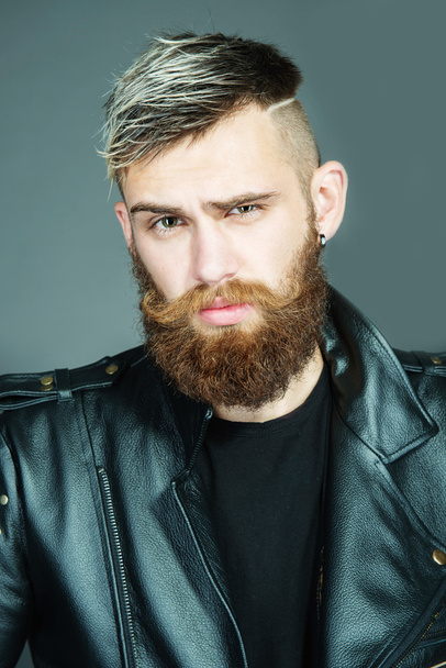 bearded handsome young man - Photo, Image
