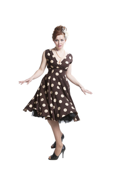woman in vintage dress - Photo, Image