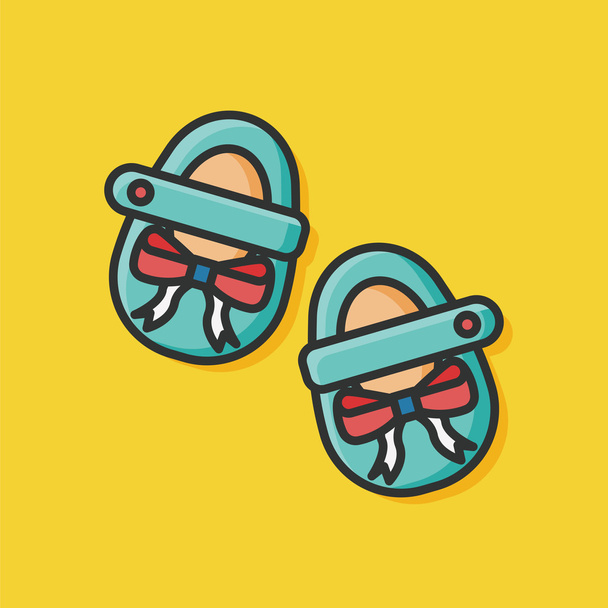 baby shoes icon - ベクター画像