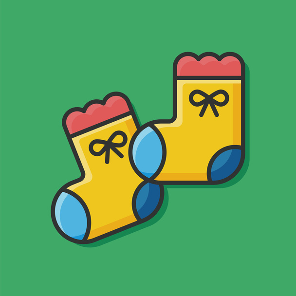 baby socks icon - Вектор,изображение