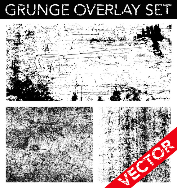 Vector Grunge Overlay Set - Vector, Image