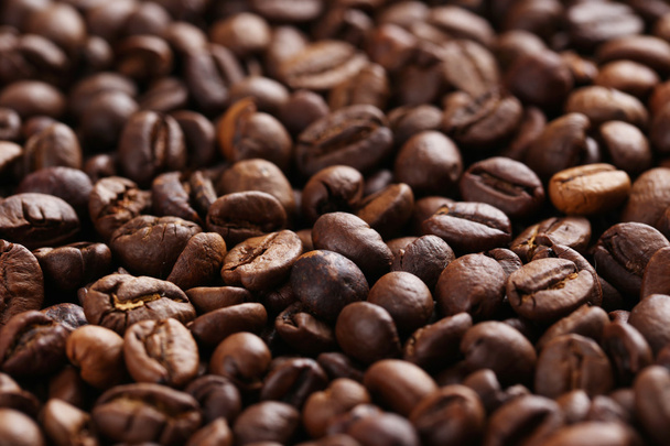 Roasted coffee beans background - Foto, afbeelding
