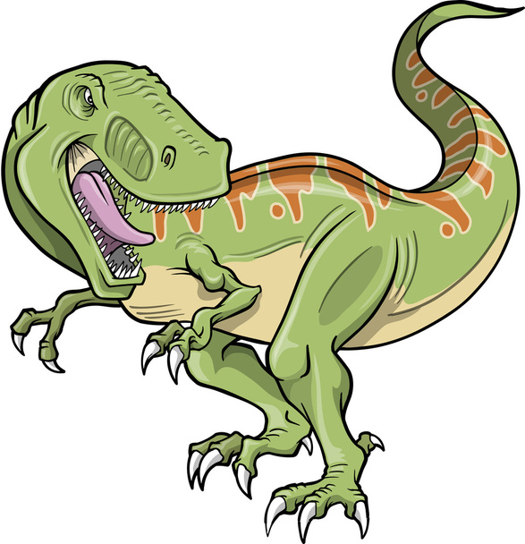 Tyrannosaurus Dinosaur Vector Illustration - Vector, imagen
