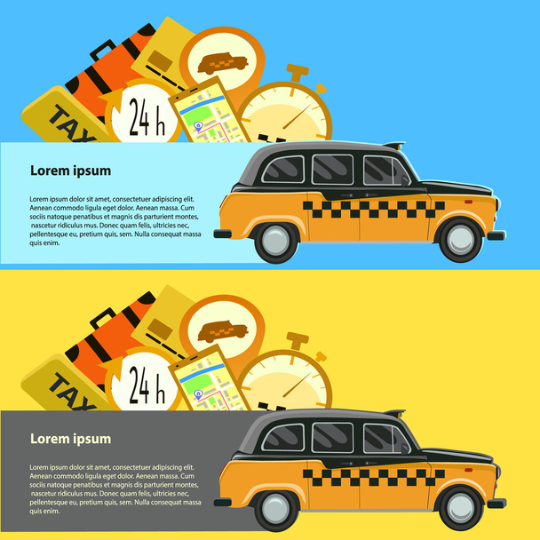 Taxi de l'app - Vecteur, image