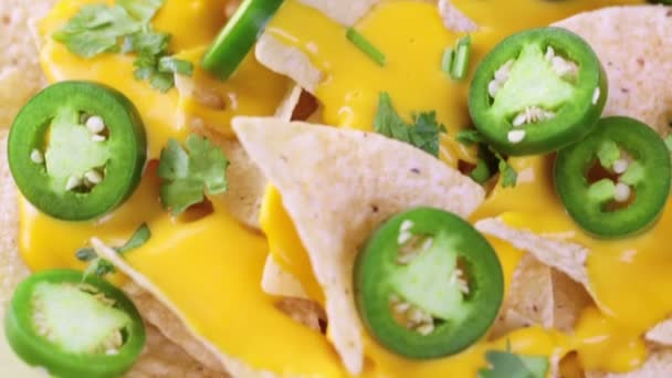 Vegetáriánus nachos tortilla chips - Felvétel, videó