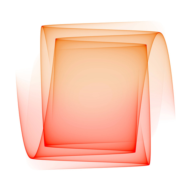 πορτοκαλί διαφανή κύματα σε άσπρο φόντο. Αφηρημένα φόντο εικόνα με τη θέση για το κείμενό σας. Σχέδιο πρότυπο φυλλάδιων. - Φωτογραφία, εικόνα