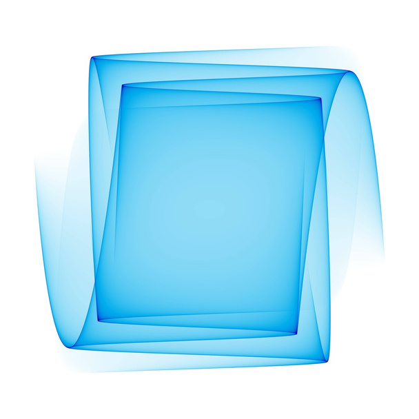 Μπλε διαφανές κύματα σε άσπρο φόντο. Αφηρημένα φόντο εικόνα με τη θέση για το κείμενό σας. Σχέδιο πρότυπο φυλλάδιων. - Φωτογραφία, εικόνα