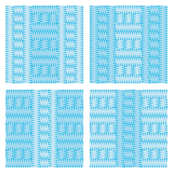 Набір з чотирьох візерунків, які імітують в'язання синього світла і темного
 - Вектор, зображення