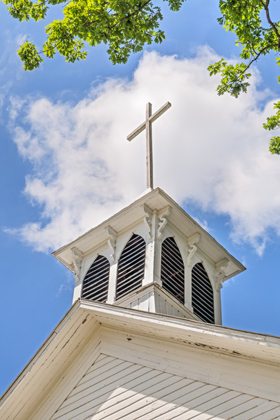 kříž na zvonici - Fotografie, Obrázek