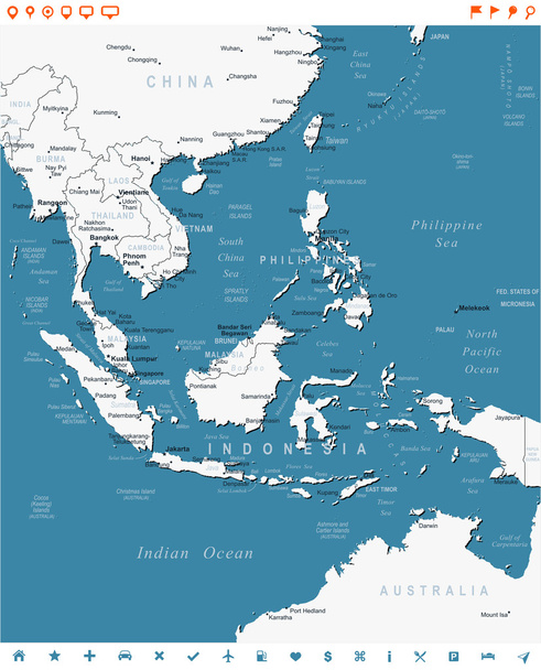 Mediterranean Sea Region Political Map Stock Vector - Illustration of asia,  ionian: 53897289