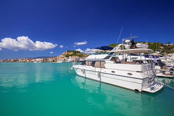 Marina with boats on Zakynthos, Greece - Foto, Imagen