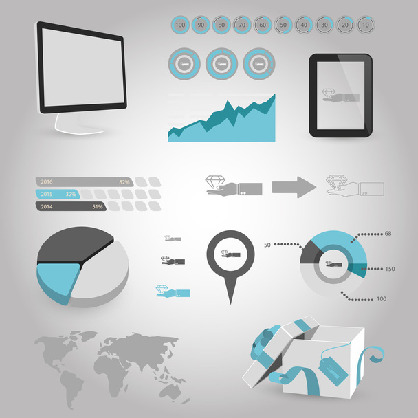vector illustration of business and finance icon  - Вектор, зображення