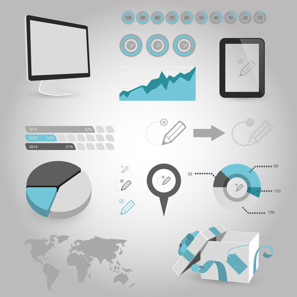 vector illustration of business and finance icon  - Vettoriali, immagini