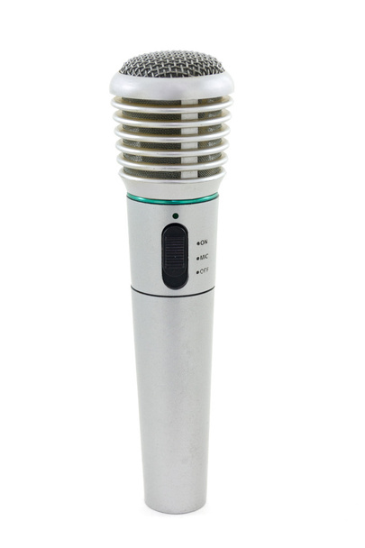 Old silver microphone - Photo, Image