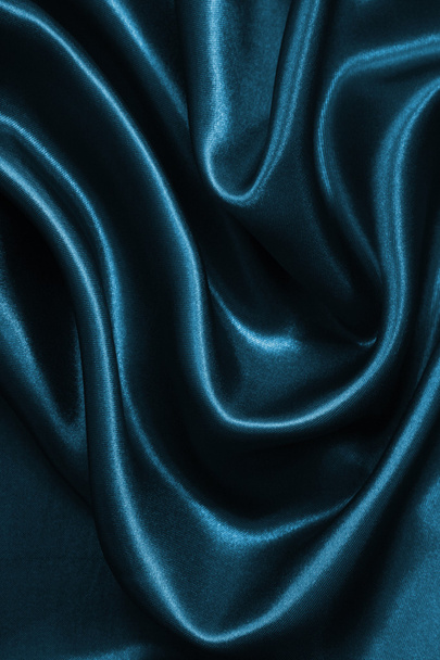 Smooth elegant blue silk or satin as background - Foto, immagini