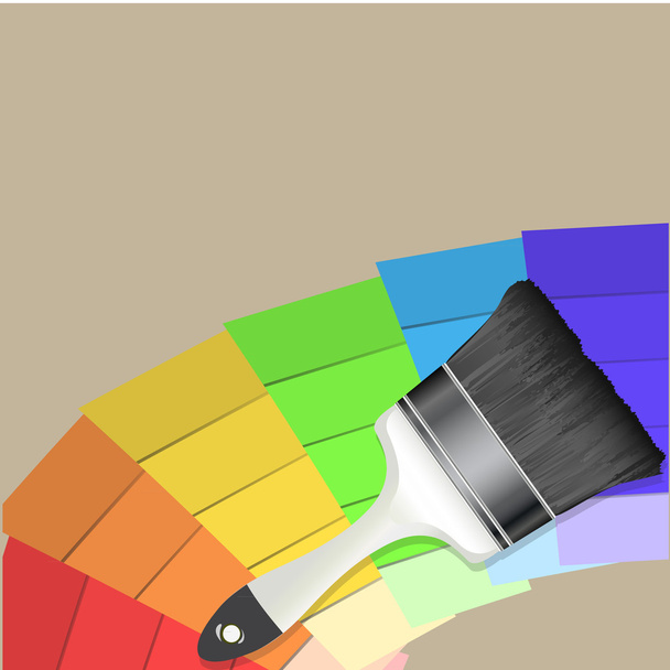 Vector Penseel kleurrijke achtergrond - Vector, afbeelding