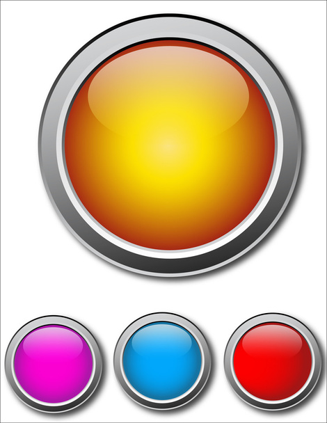 Colorful Vector Buttons - Vettoriali, immagini