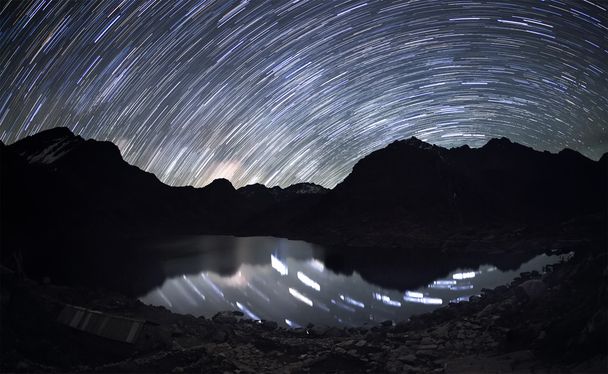 Starry night sky - Photo, Image