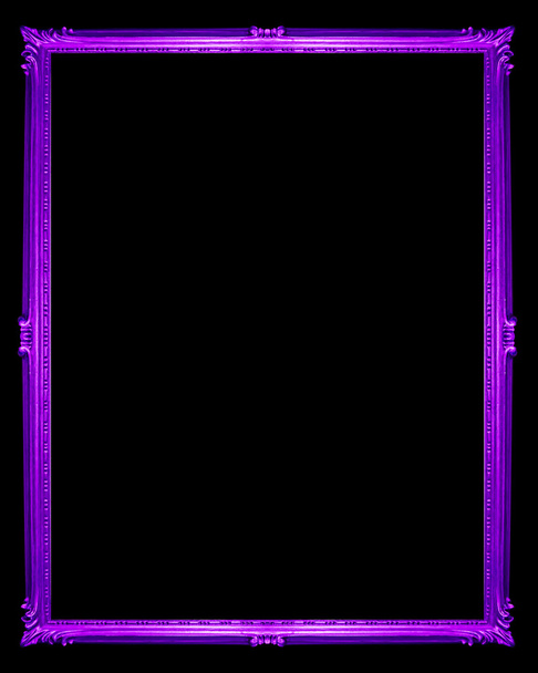 marco púrpura aislado sobre fondo blanco, ruta de recorte
 - Foto, imagen