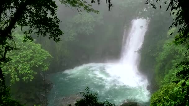 Vízesés lagúna esőerdők dzsungel Tenorio-vulkán Nemzeti Park Costa Rica - Felvétel, videó