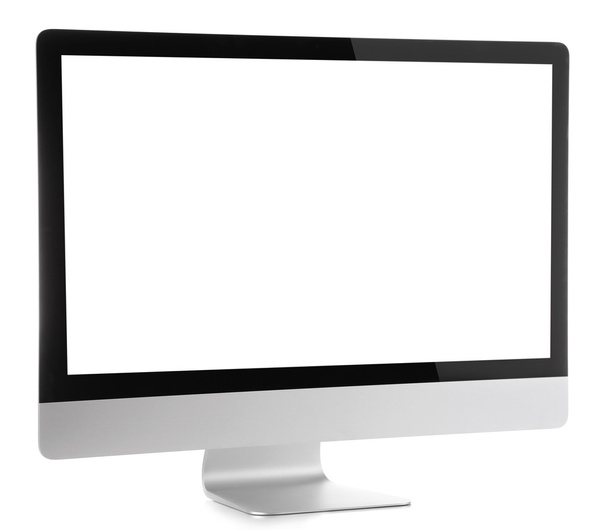 Monitor moderno aislado en blanco
 - Foto, imagen