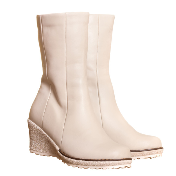 Pair of light beige boots - Photo, Image