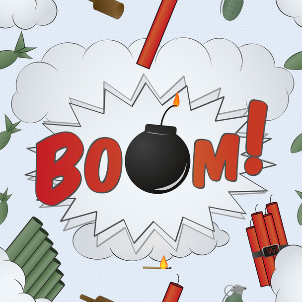 Explosion Big Bang Pattern - cartoon - Photo, Image