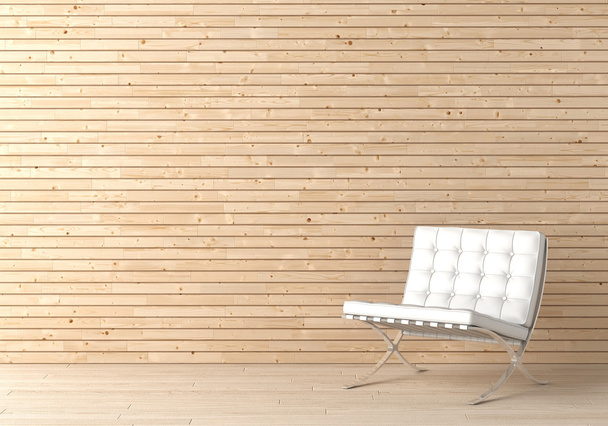 Interior design wood and chair - Zdjęcie, obraz