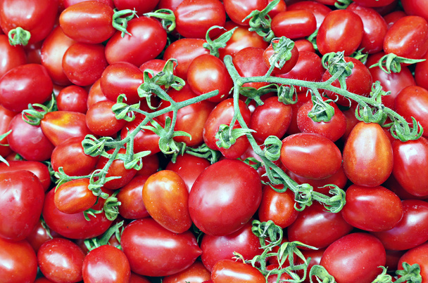Багато соковитих стиглих червоних помідорів
 - Фото, зображення