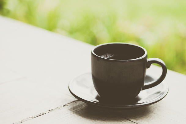 чашка чорної кави
 - Фото, зображення