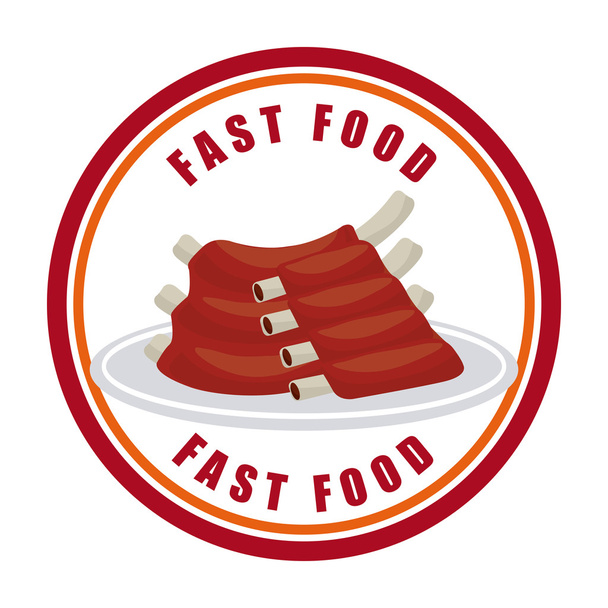fast food - Vector, Image
