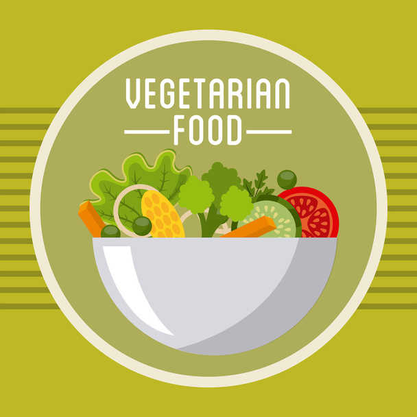 vegetarian food  - Vector, Imagen