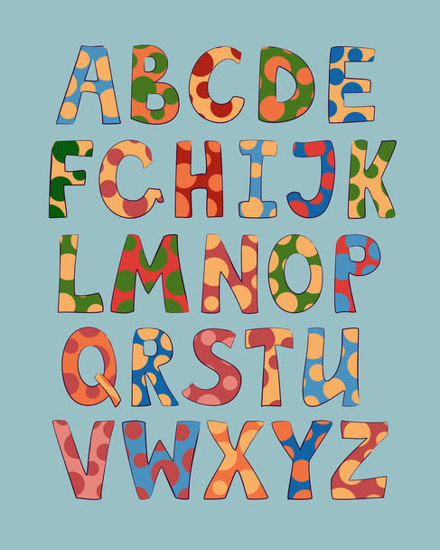 Crazy letters alphabet - ベクター画像