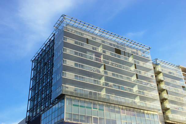Modern building with glass and steel in Tallinn - Foto, imagen