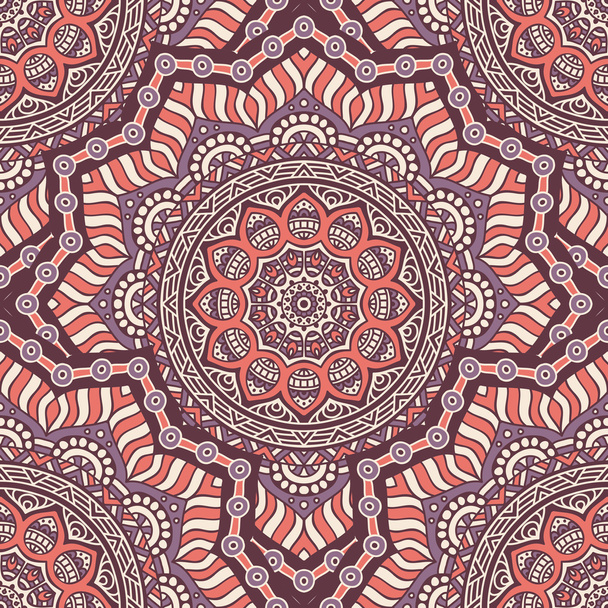 Ethnic floral seamless pattern - Vektor, obrázek