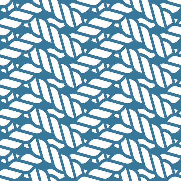 Seamless nautical rope knot pattern, lattice - Vector, Image