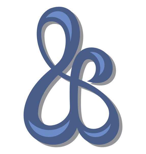 Ampersand Symbool - Vector, afbeelding