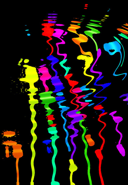 Абстрактные красочные пятна
 - Фото, изображение