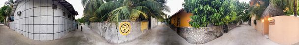 RASDHOO, MALDIVES - CIRCA MARZO 2015: Bella vista panoramica o
 - Foto, immagini