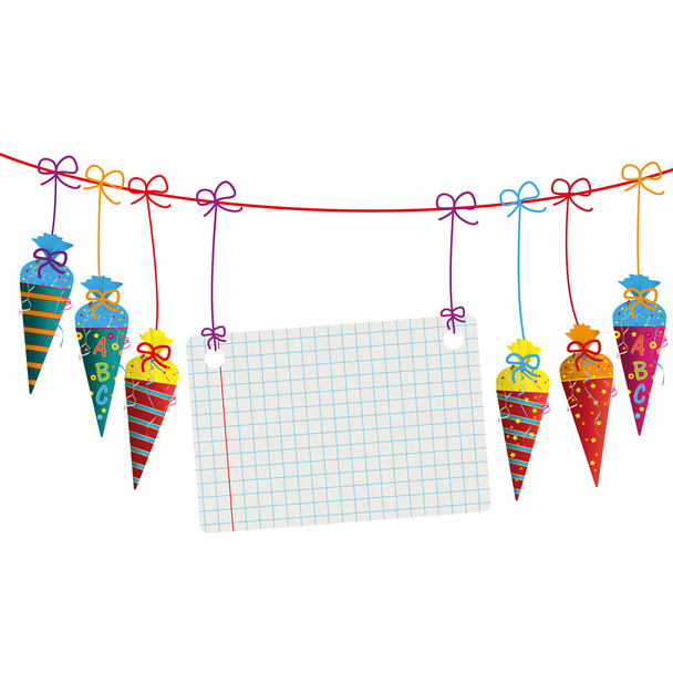 Hanging Candy Cones - Vector, Image