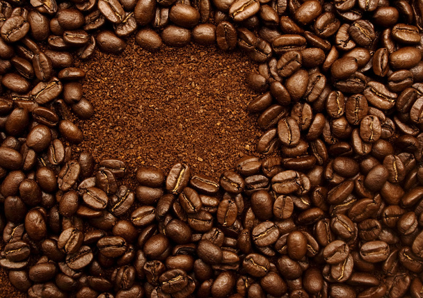 Frame shaped coffee beans - 写真・画像
