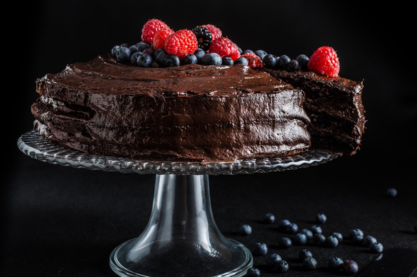 Chocolate cake - Foto, Imagen