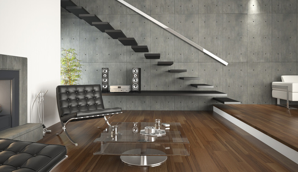Interiérový design moderního obývacího pokoje - Fotografie, Obrázek