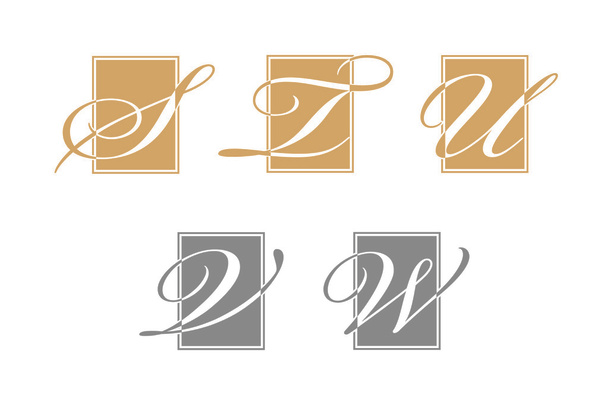 Alfabet / brief embleemontwerpen - Vector, afbeelding